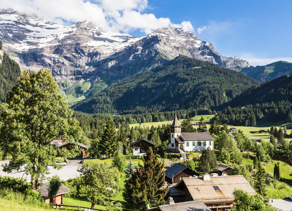 The Diablerets village in Canton Vaud in Switzerland