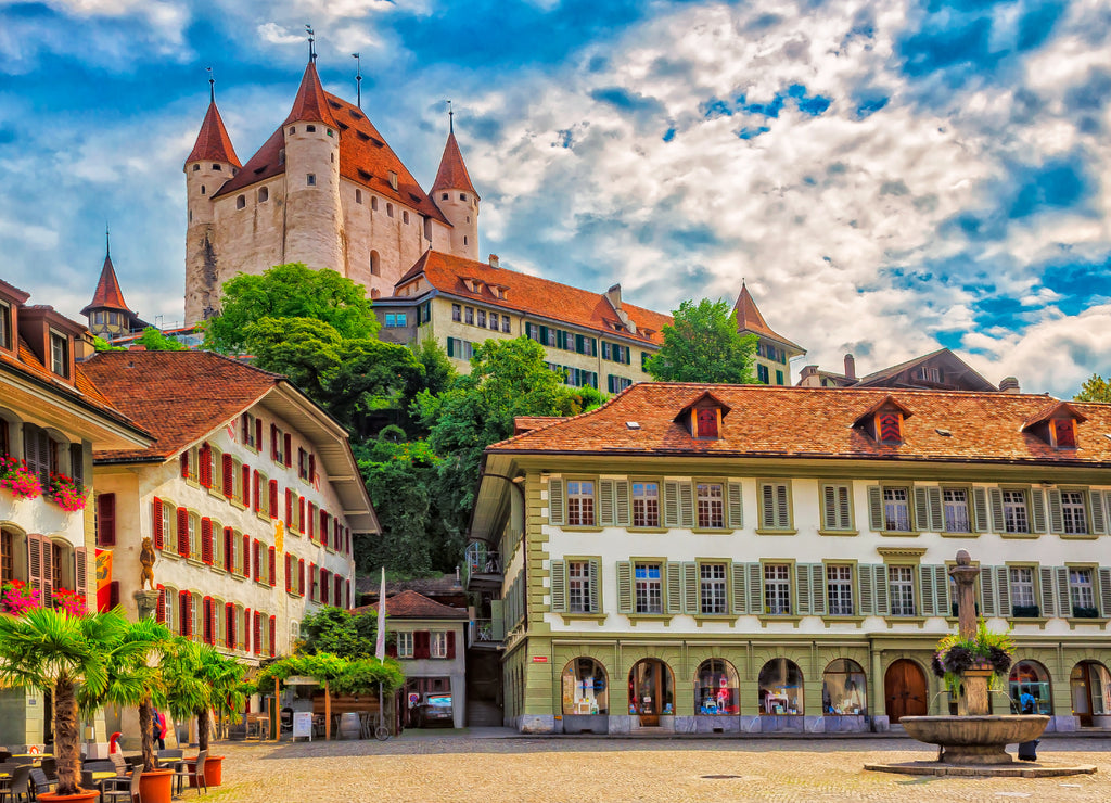 Thuner Schloss, in Thun im Berner Oberland, Schweiz