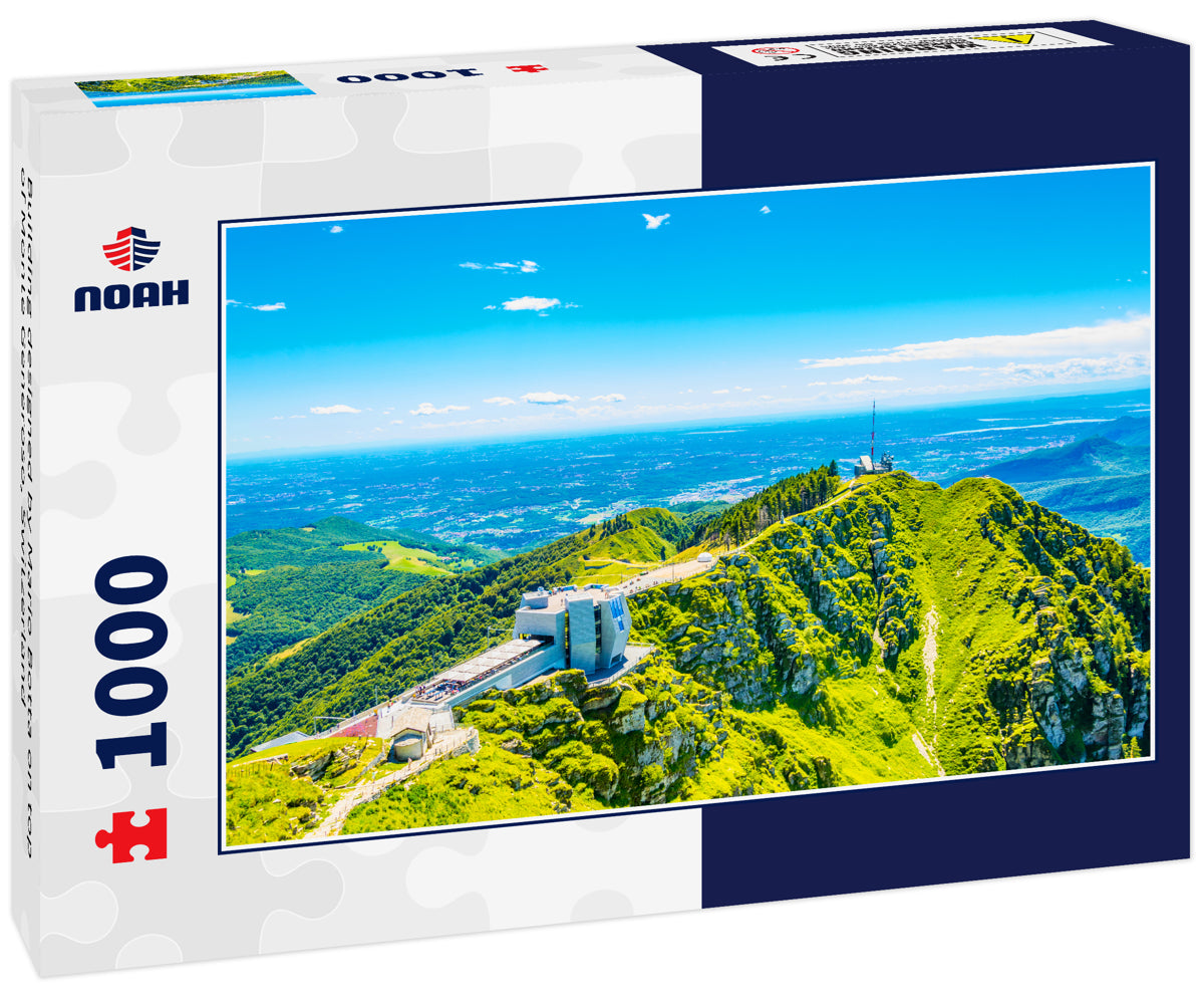 Building designed by Mario Botta on top of Monte Generoso, Switzerland