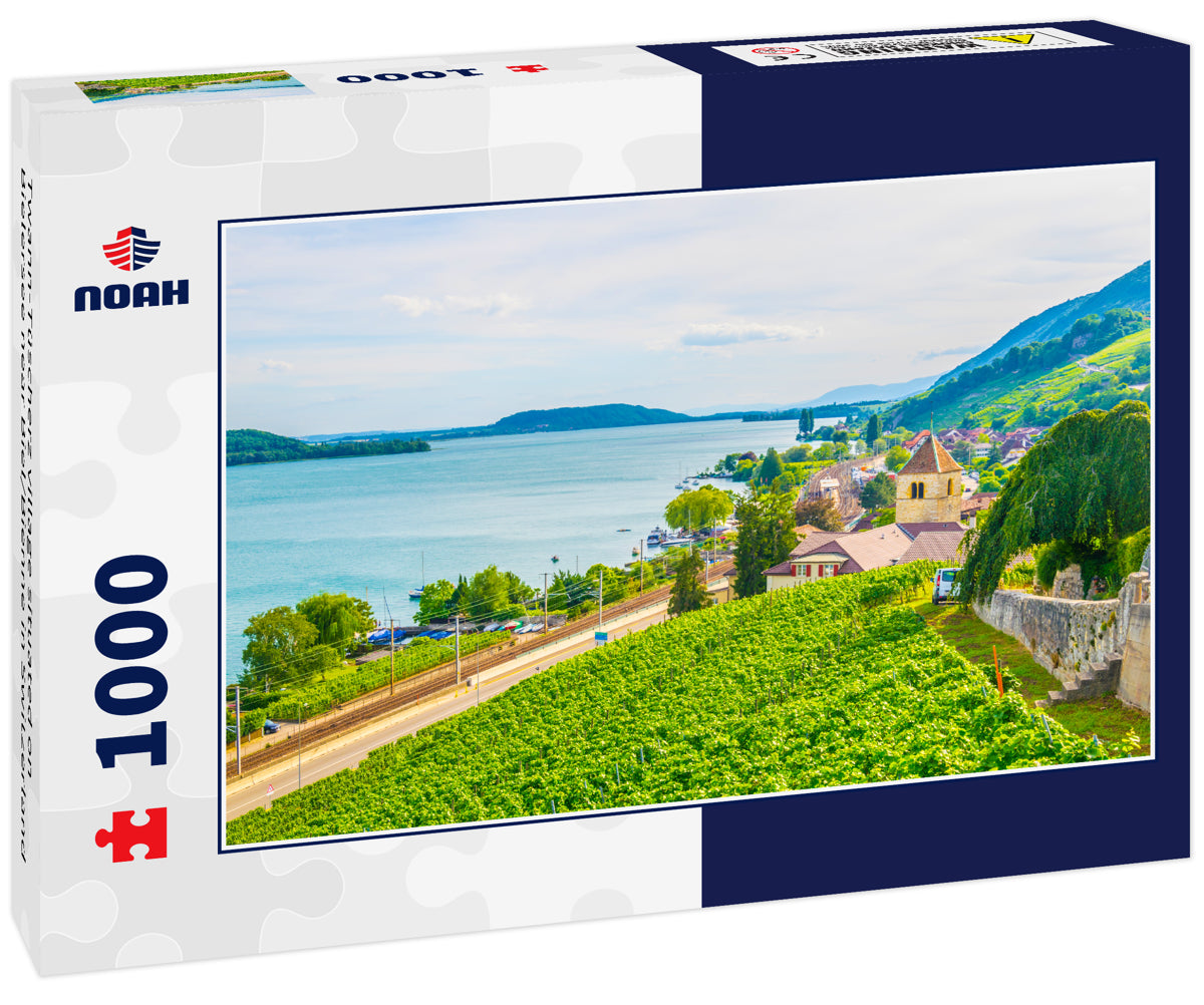 Twann-Tüscherz village situated on Bielersee near Biel/Bienne in Switzerland