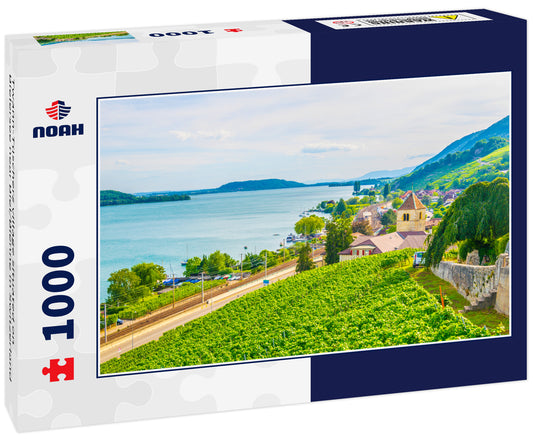 Twann-Tüscherz village situated on Bielersee near Biel/Bienne in Switzerland