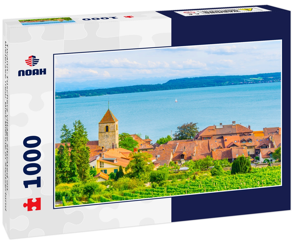 Twann-Tüscherz village situated on Bielersee near Biel/Bienne in Switzerland