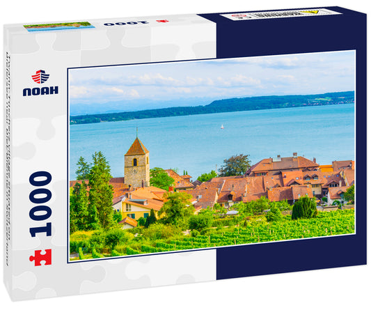 Twann-Tüscherz village situated on Bielersee near Biel/Bienne in Switzerland