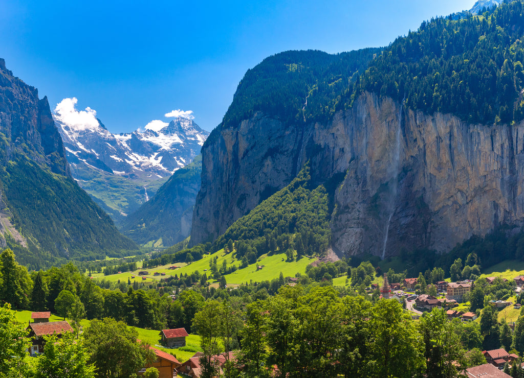 Mountain village Lauterbrunnen, Switzerland