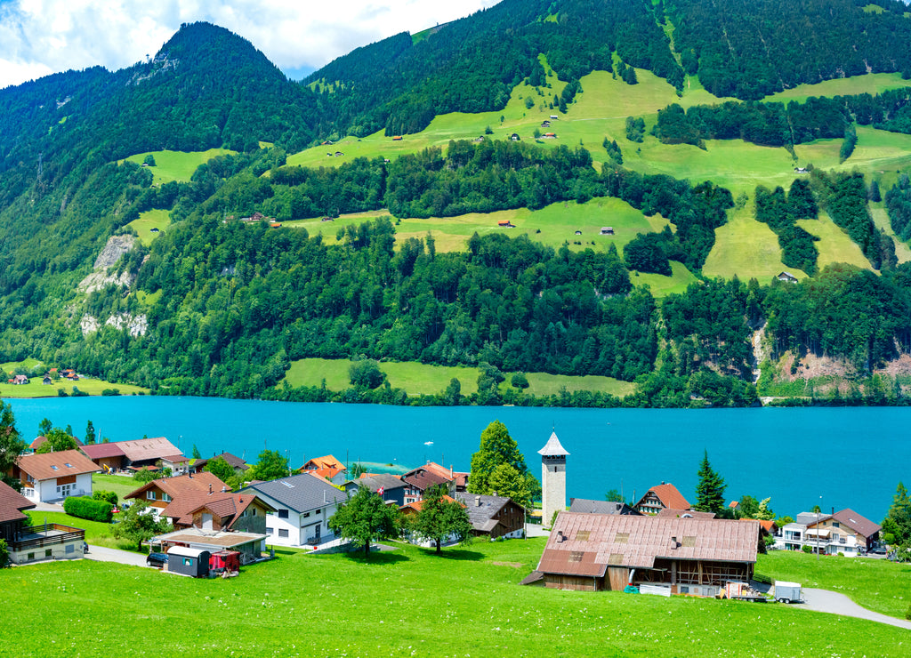 Swiss village Lungern, Switzerland