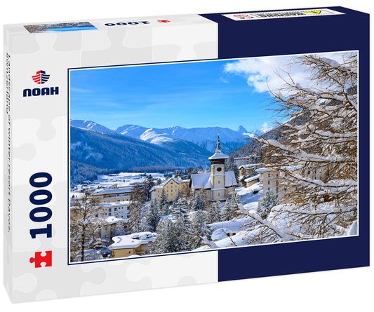 Landscape of winter resort Davos, Switzerland