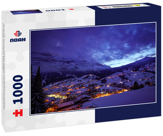 scenic mountain view of Grindelwald, switzerland in winter