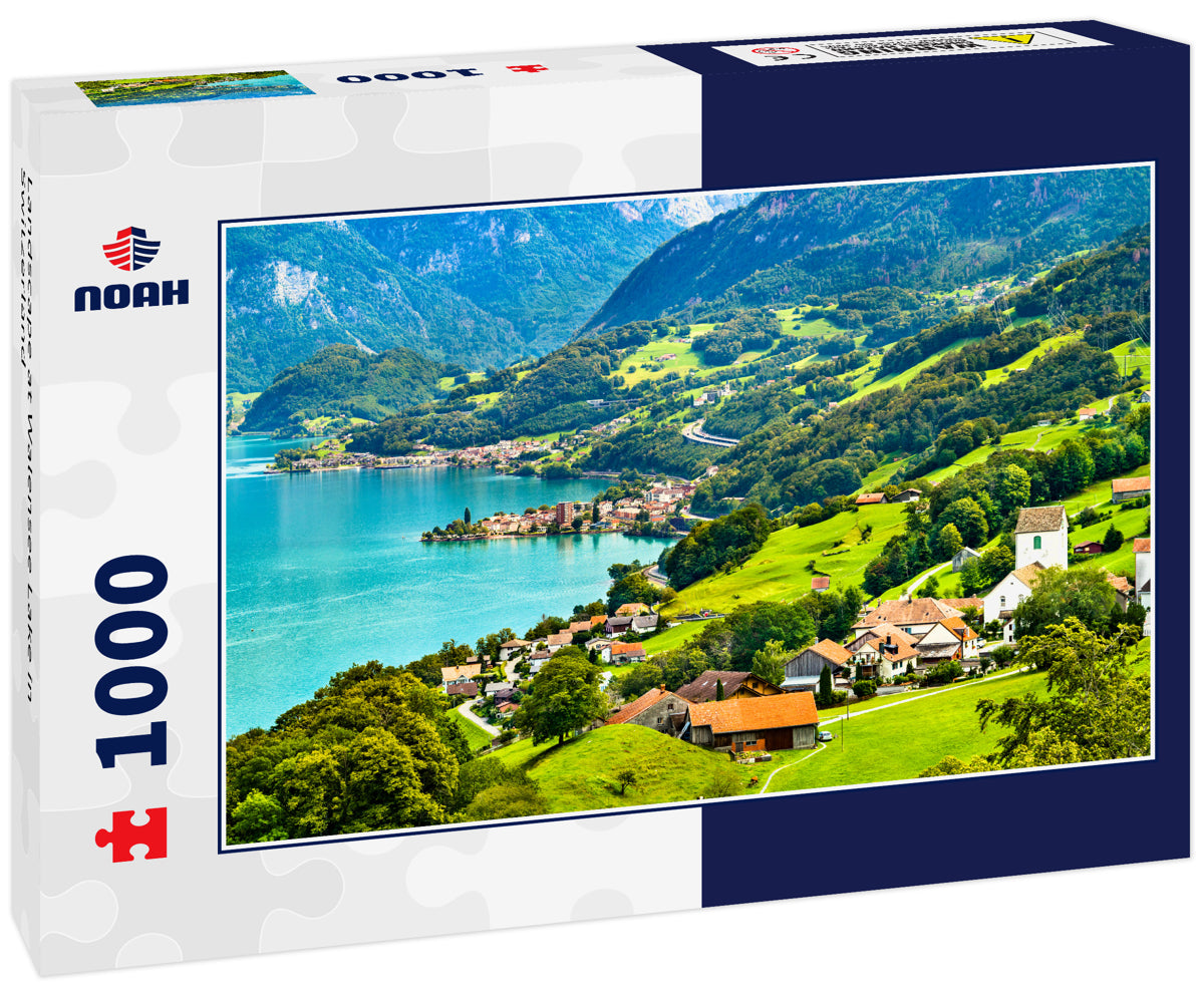 Landscape at Walensee Lake in Switzerland