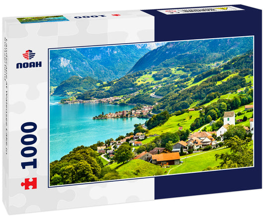 Landscape at Walensee Lake in Switzerland