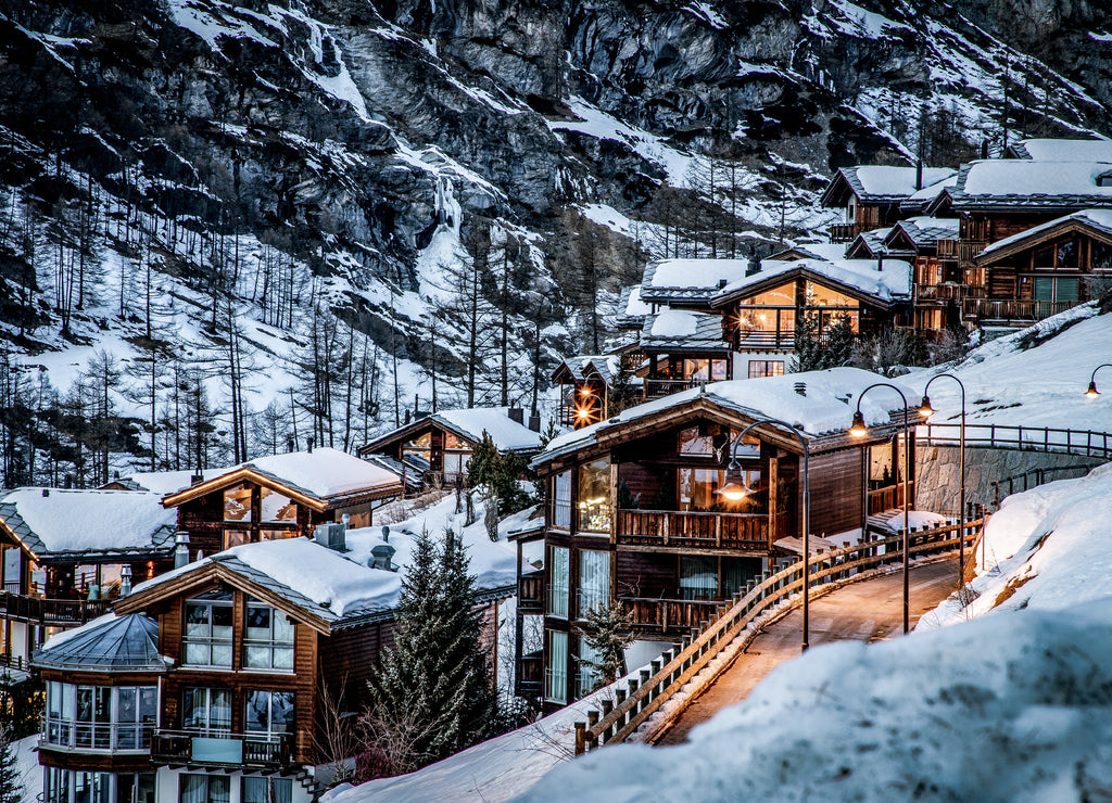amazing view of Matterhorn peak from Zermatt