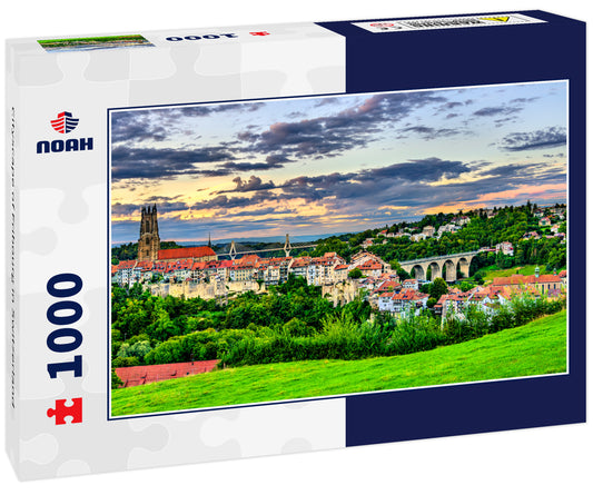 Cityscape of Fribourg in Switzerland