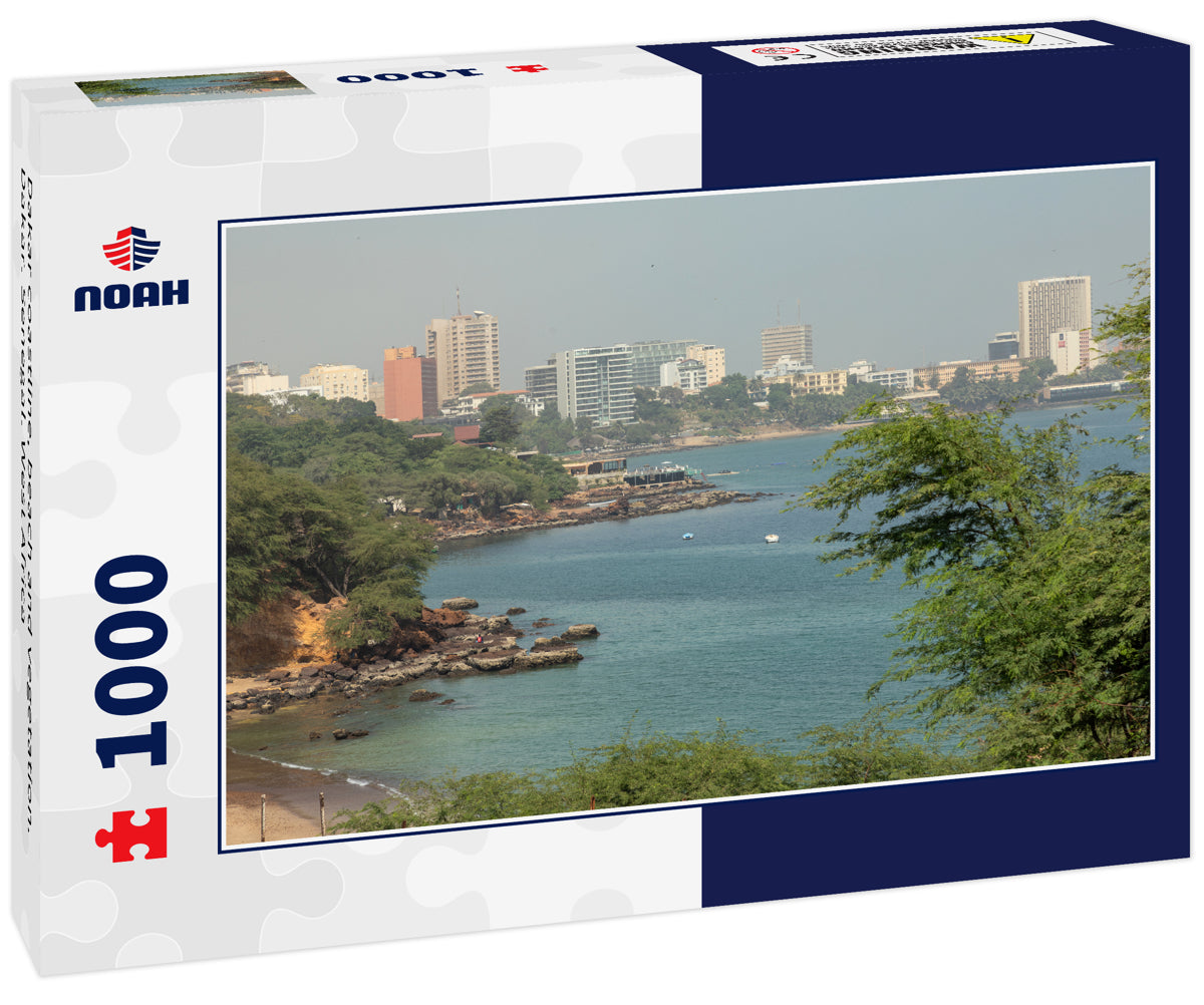 Dakar coastline, beach and vegetation. Dakar. Senegal. West Africa