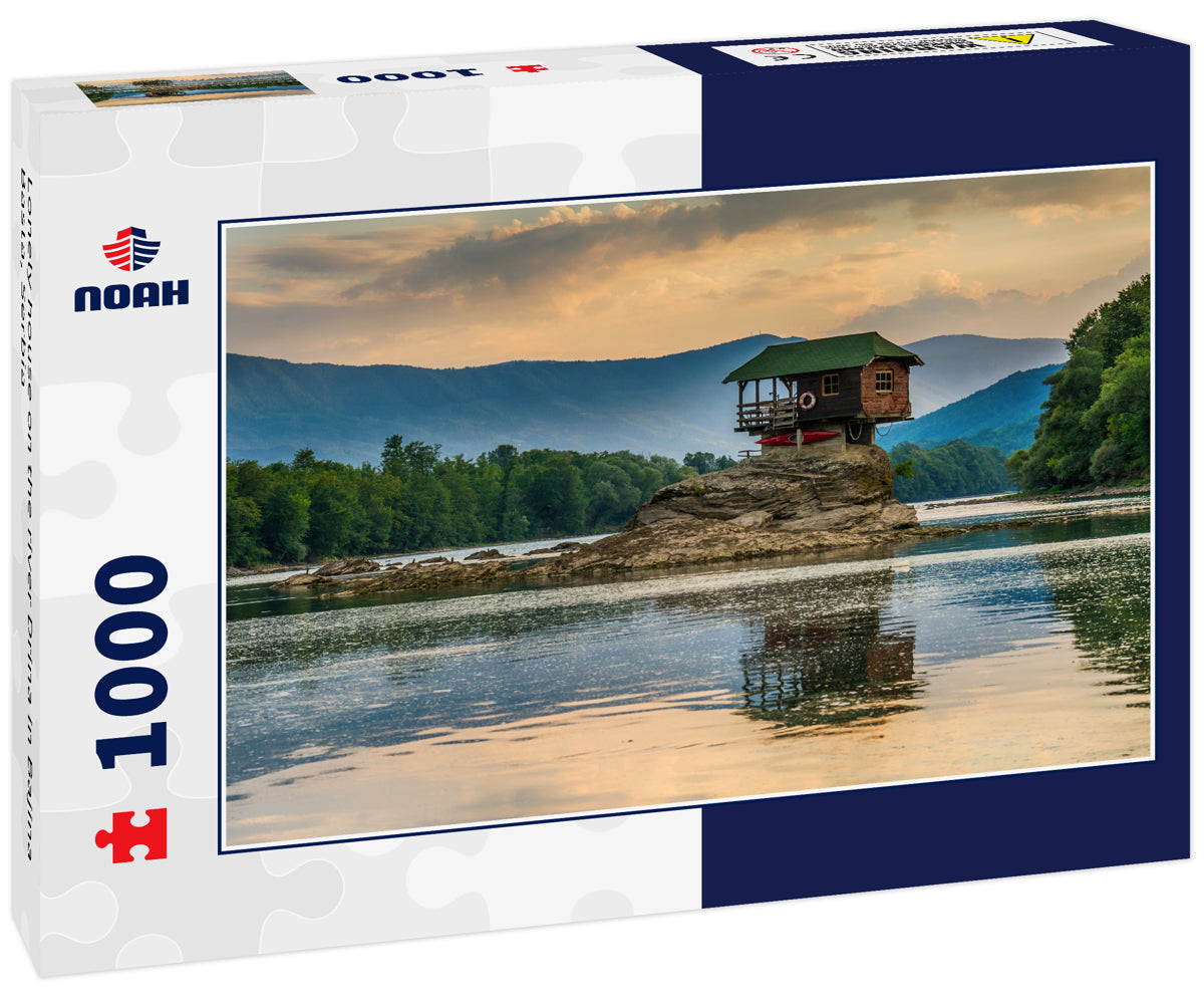 Lonely house on the river Drina in Bajina Basta, Serbia