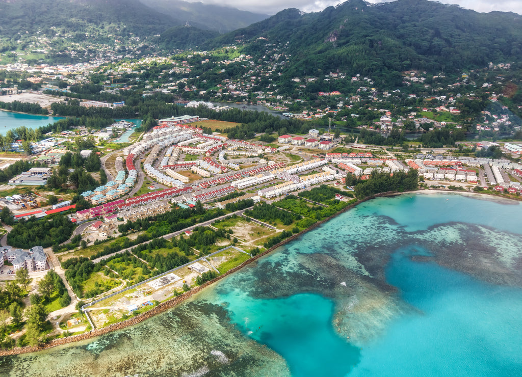 Seychelles Perseverance Island Mahé Mahe sea ocean aerial photo view