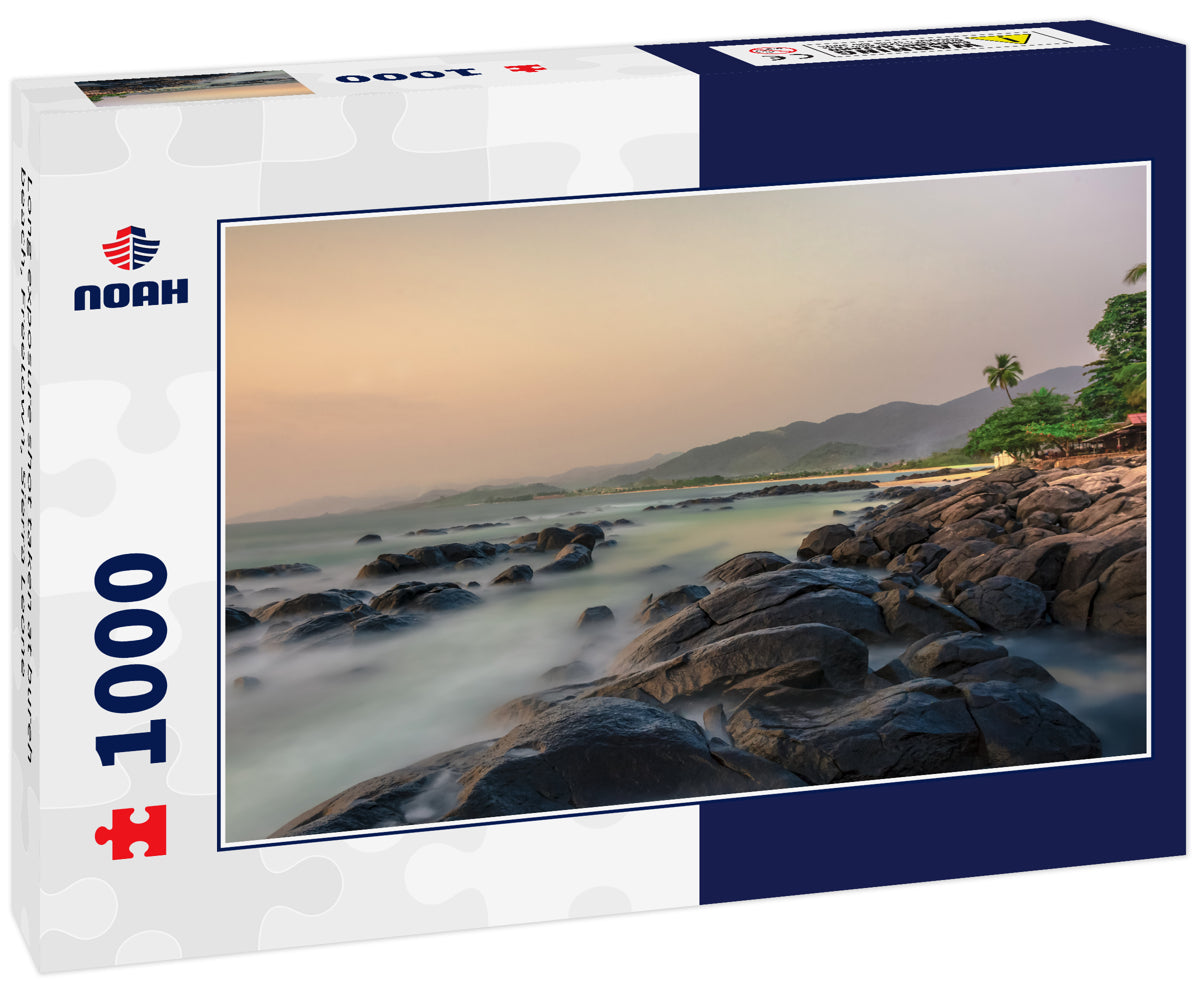 Long exposure shot taken at bureh beach, Freetown, Sierra Leone