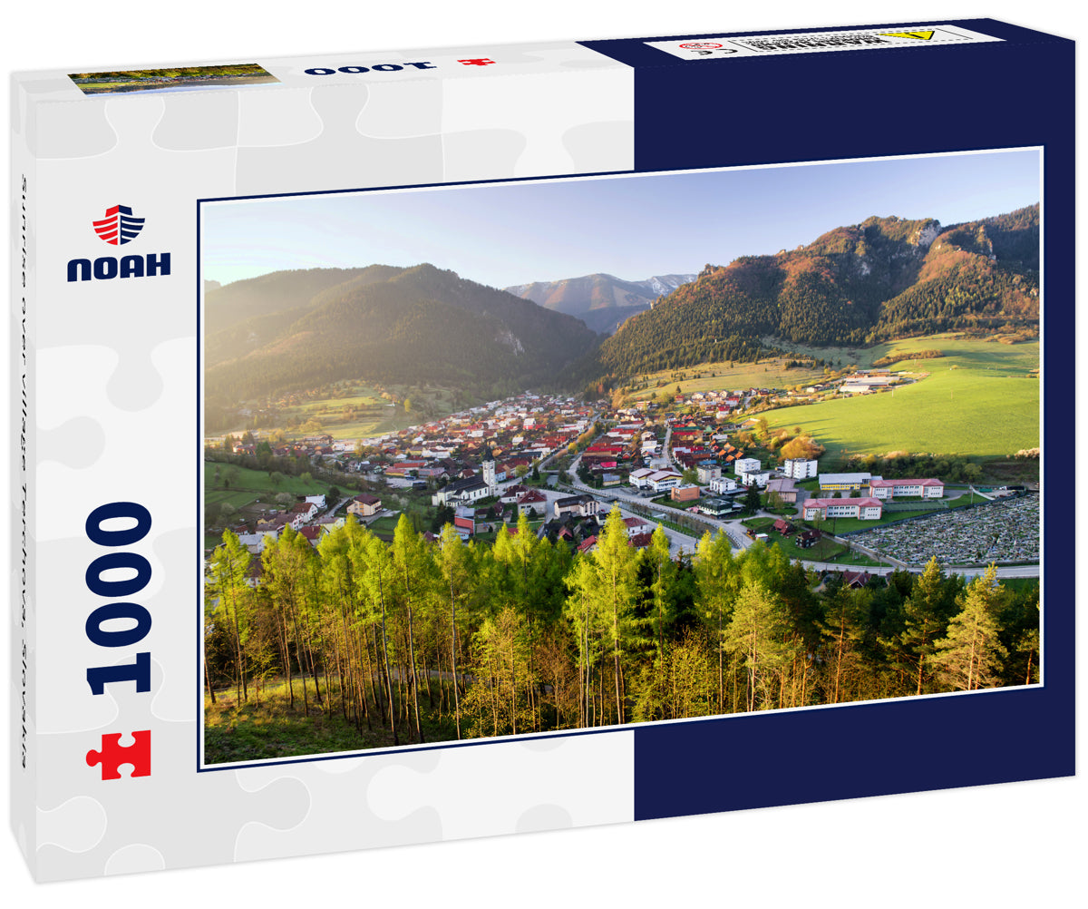 Sunrise over village Terchova, Slovakia