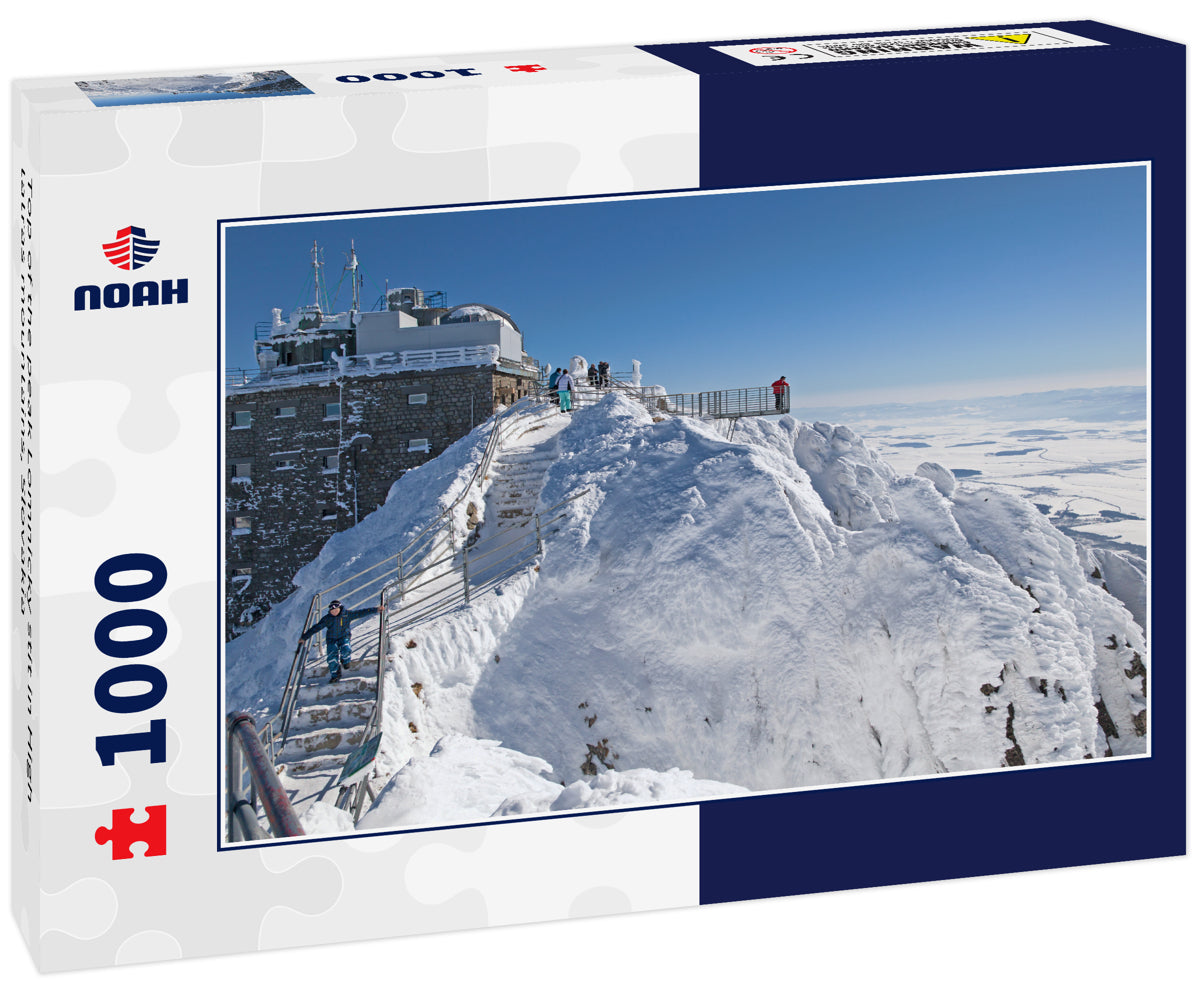 Top of the peak Lomnicky stit in High tatras mountains, Slovakia