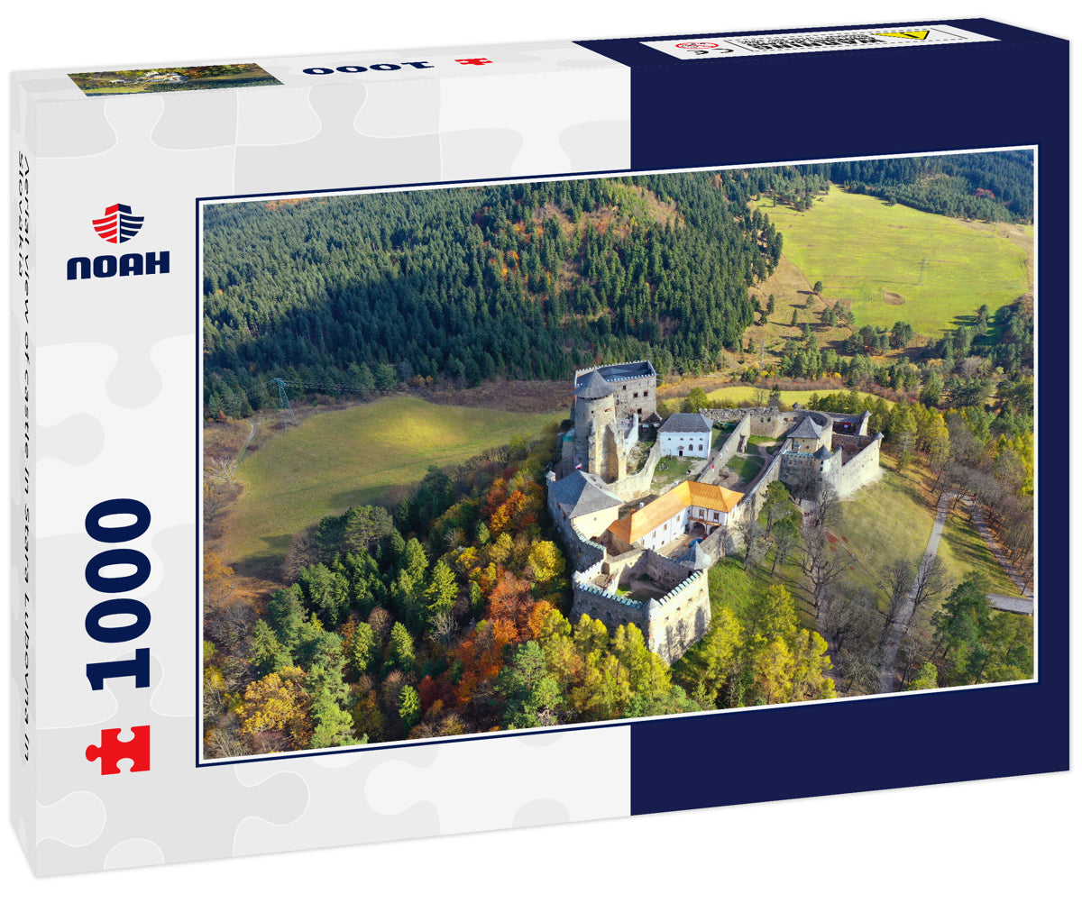 Aerial view of castle in Stara Lubovna in Slovakia