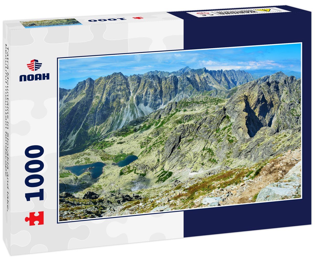 Tatra Mountains in Slovakia and lake, beautiful mountain landscape