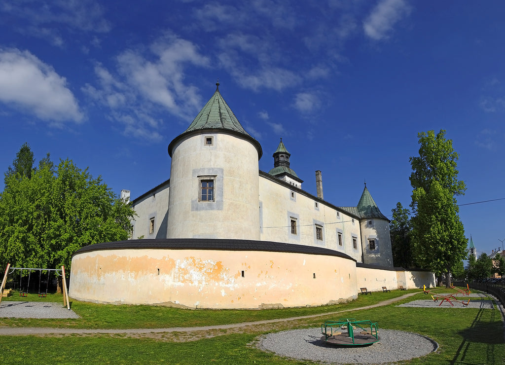 Bytca Castle, water castle in the 13th century and rebuilt in the 16th century in Renaissance style. Slovakia