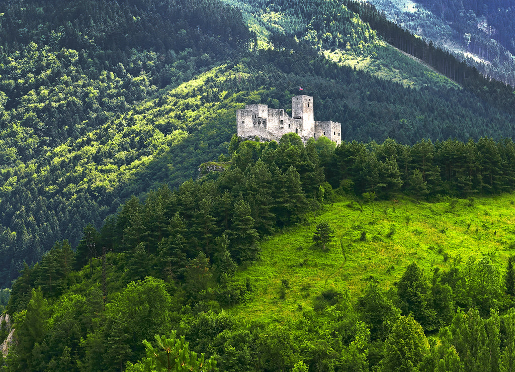 Strecno Castle near Zilina in the Slovakia