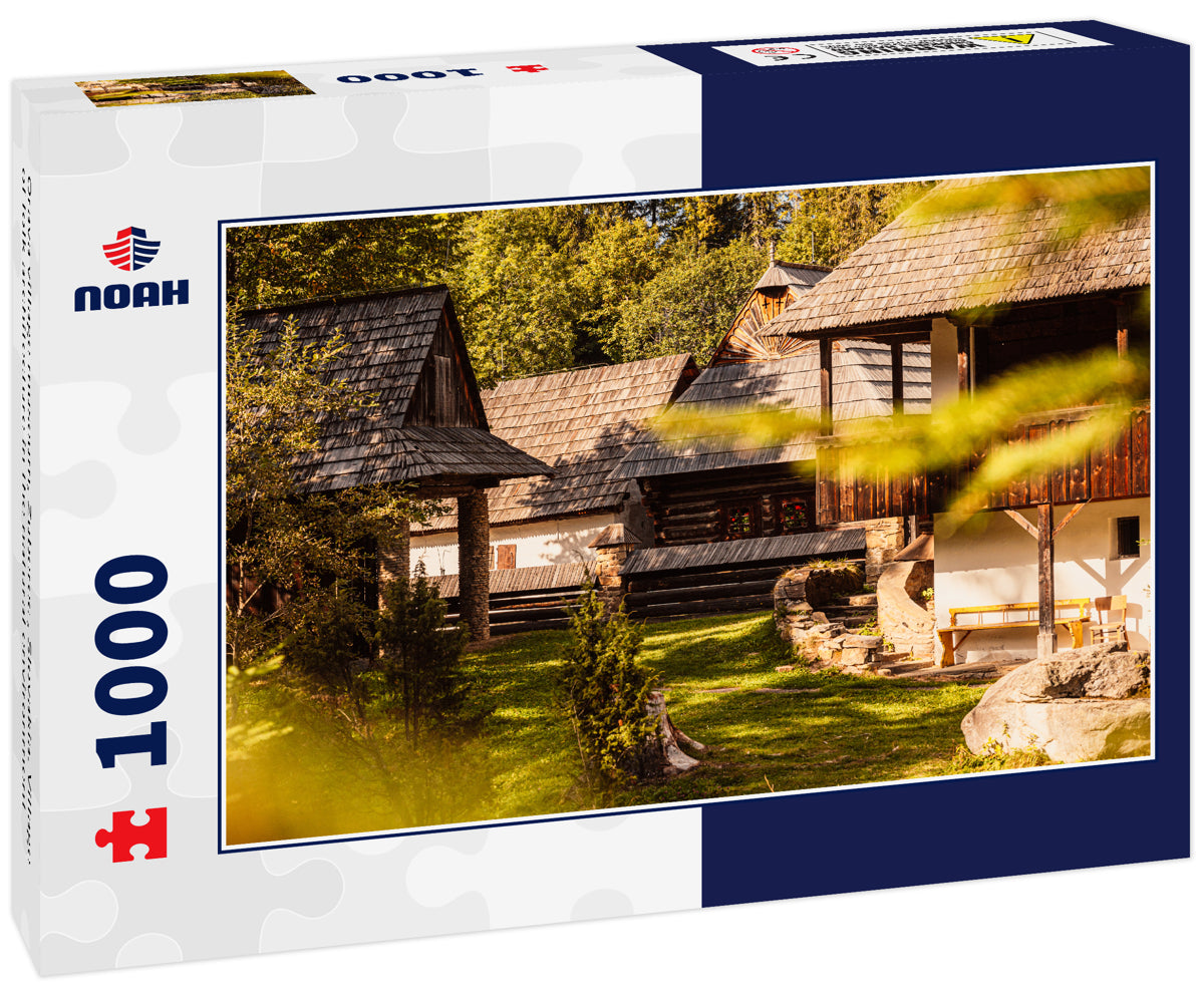 Orava village museum, Zuberec , Slovakia. Village of folk architecture in the natural environment