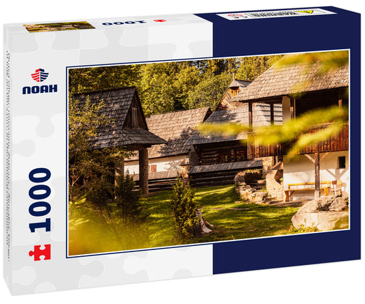 Orava village museum, Zuberec , Slovakia. Village of folk architecture in the natural environment