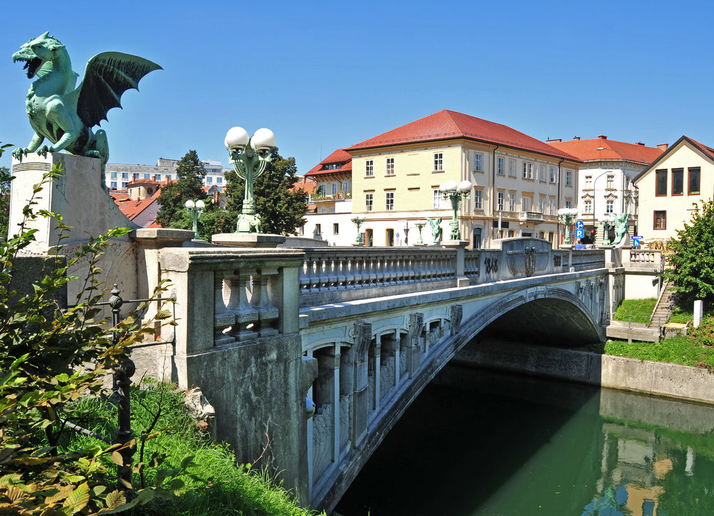Dragon's bridge, Ljubljana, Slovenia