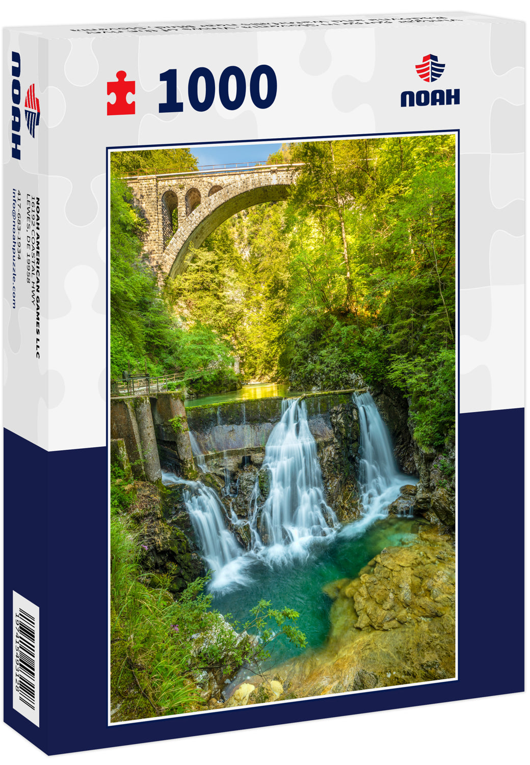 Vintgar gorge in Slovenia. Views of the river Radovna and waterfalls near Bled, Slovenia