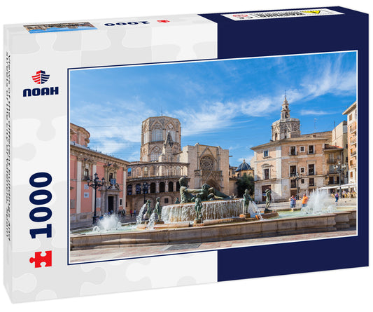 Views of the different buildings and streets of the city of Valencia, Spain