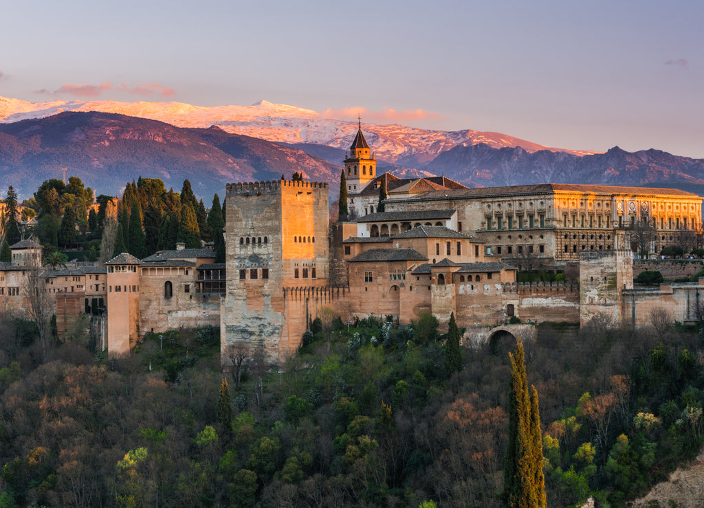 Arabic palace Alhambra in Granada, Spain