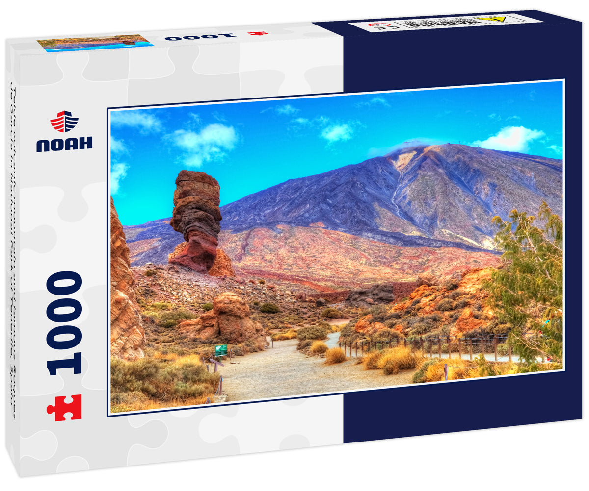 Teide volcanic mountain and famous Roques de Garcia in National Park of Tenerife, Spain