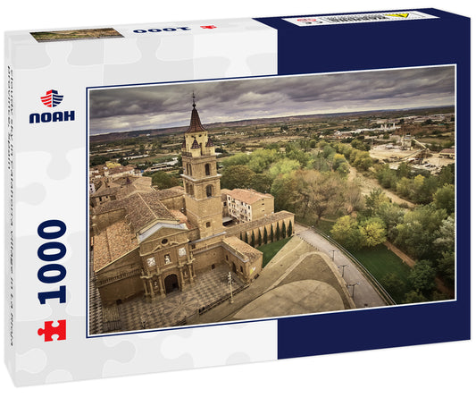 cloudy sky in Calahorra village in La Rioja province, Spain