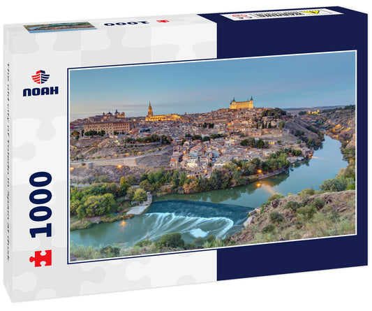 The old city of Toledo in Spain at dusk