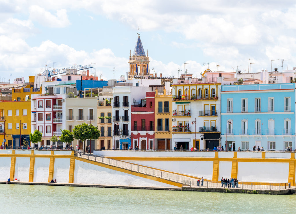 views to Triana neighborhood at Seville, Spain