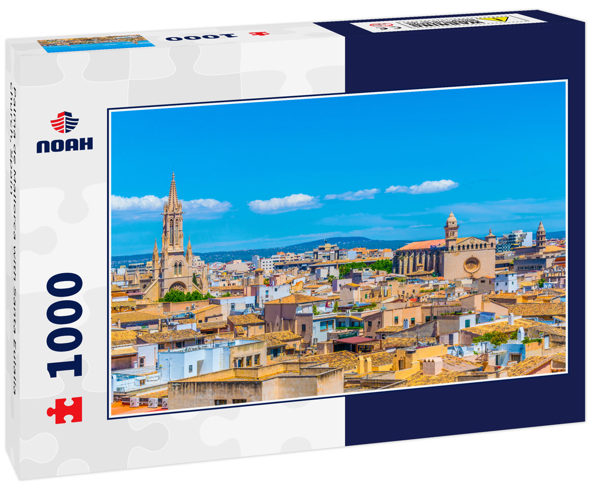 Palma de Mallorca with Santa Eulalia church, Spain