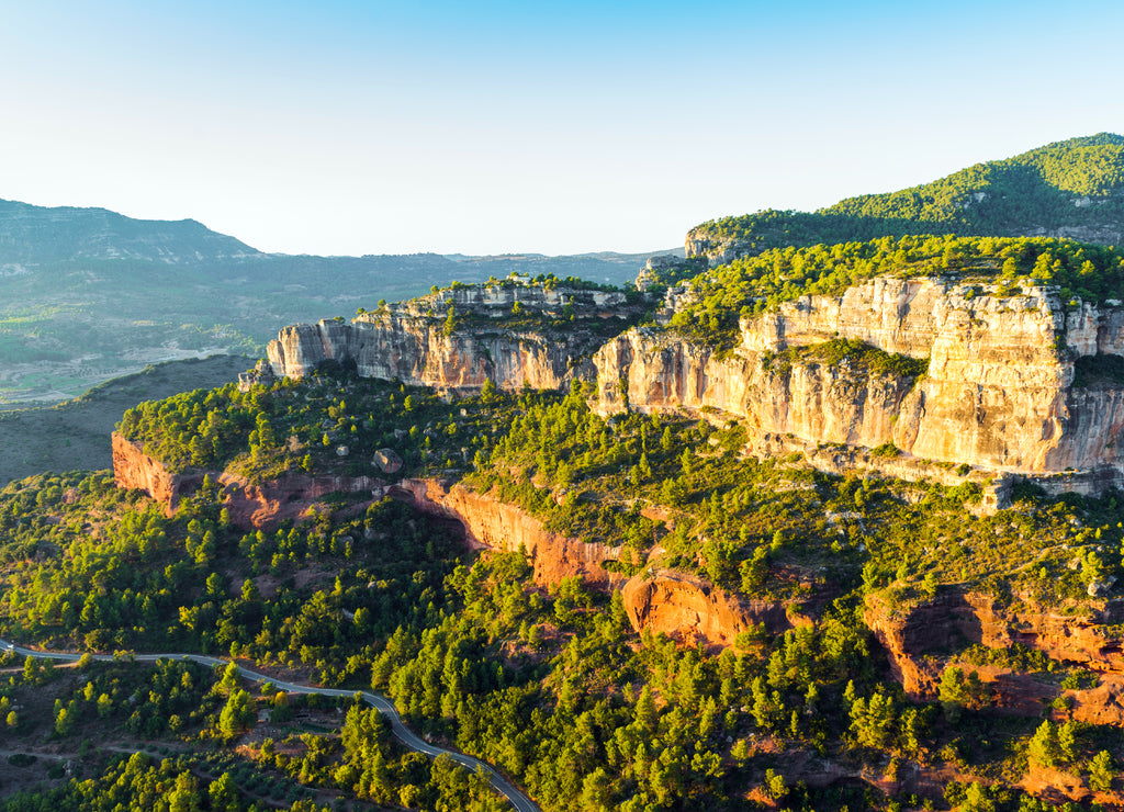 Rocky landscape in Siurana, Tarragona, Catalunya, Spain