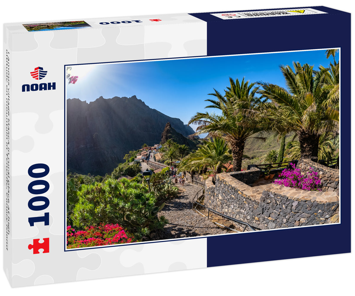 Famous village Masca in rural place at high altitude on mountain in Tenerife, Canary island