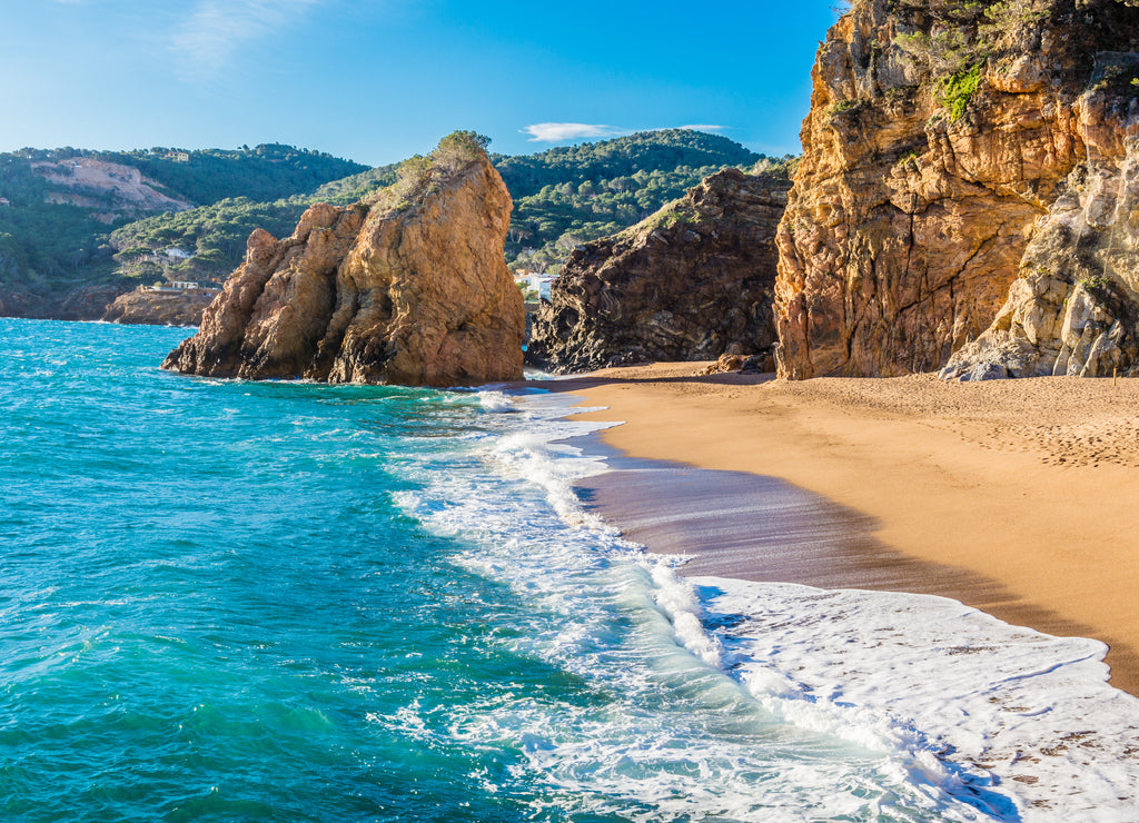 Picturesque nudist beach of Illa Roja (Catalonia, Begur, Spain)