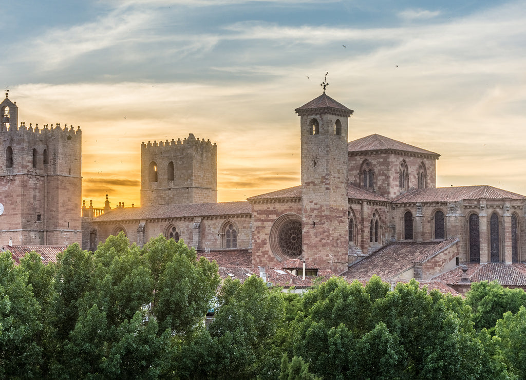 Cathedral of Santa Maria in Siguenza province of Guadalajara in Spain
