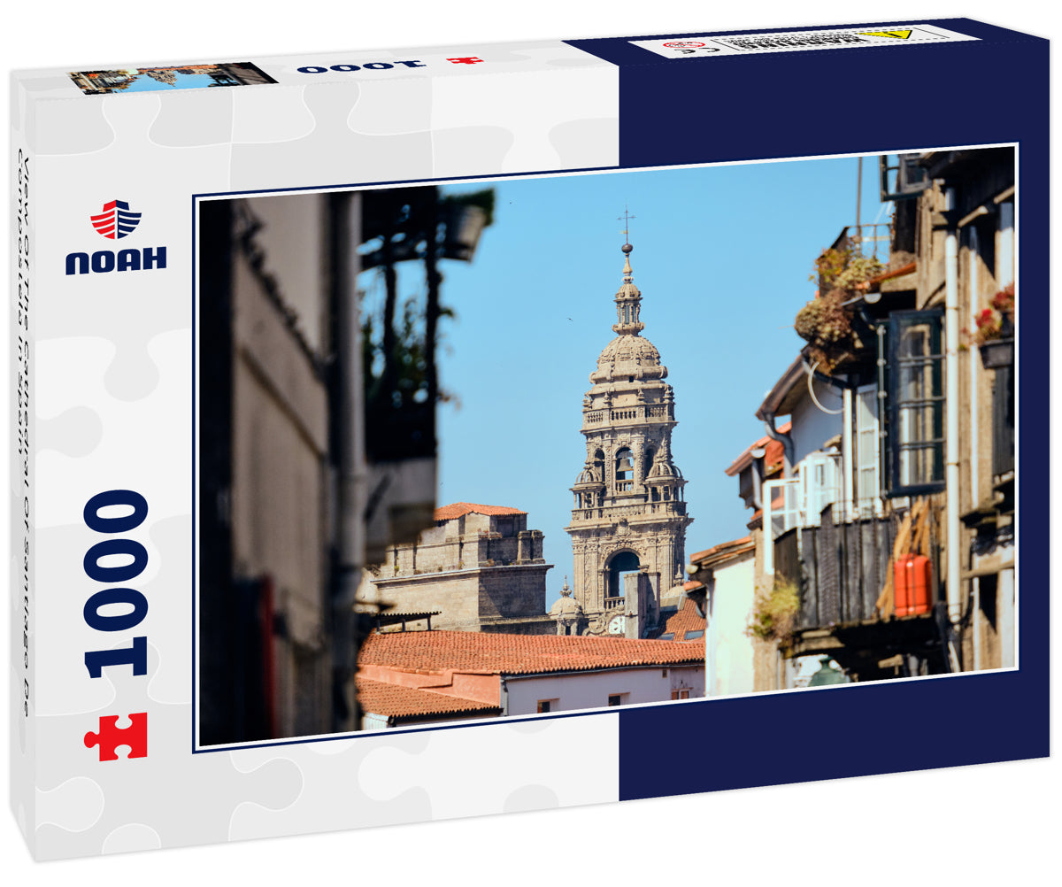 View Of The Cathedral Of Santiago De Compostela In Spain