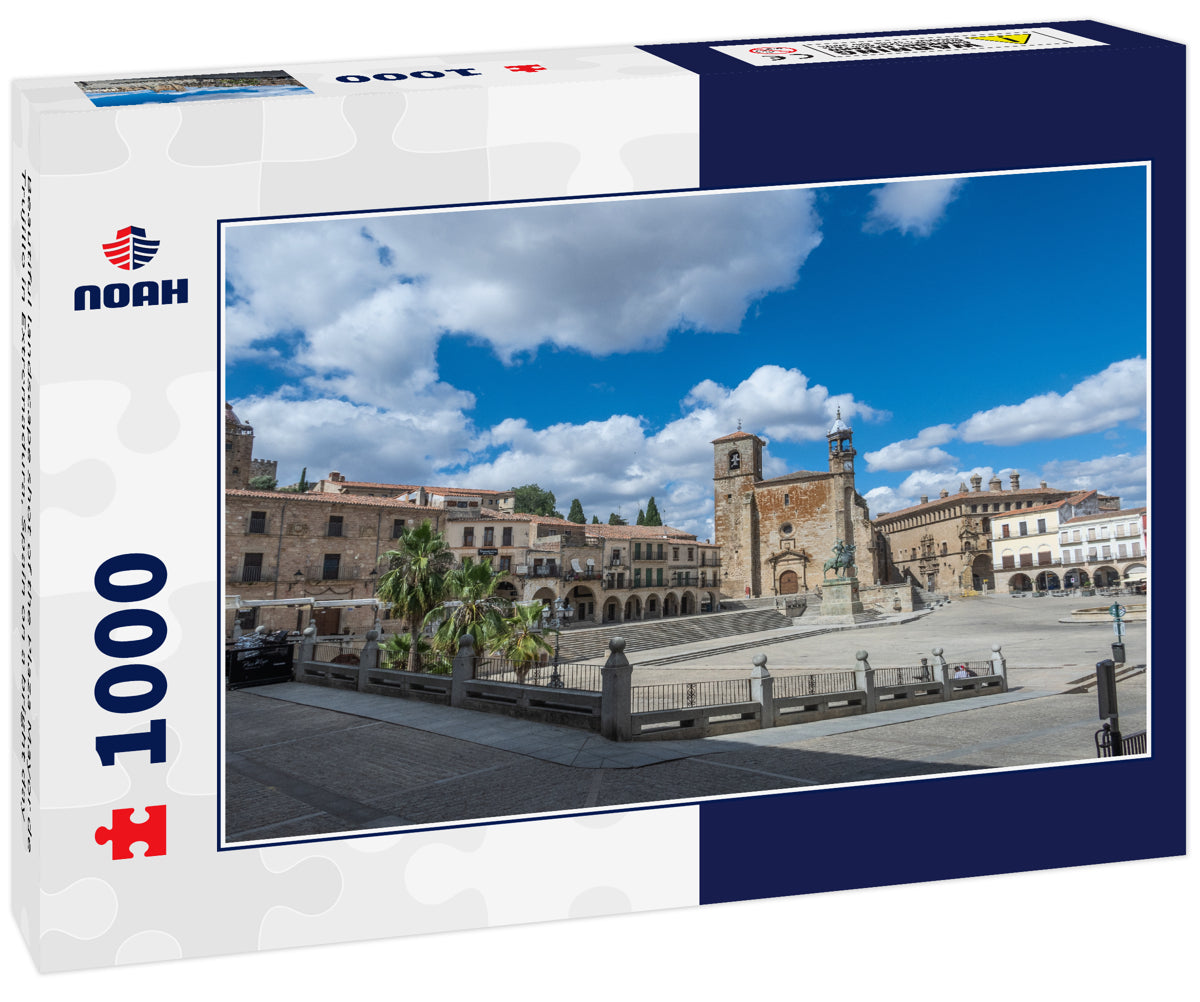 Beautiful landscape shot of the Plaza Mayor de Trujillo in Extremadura, Spain on a bright day