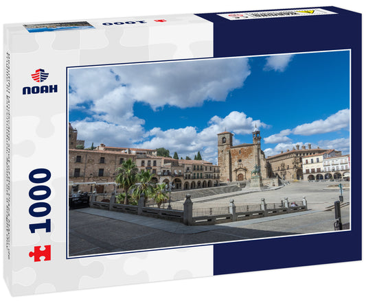 Beautiful landscape shot of the Plaza Mayor de Trujillo in Extremadura, Spain on a bright day