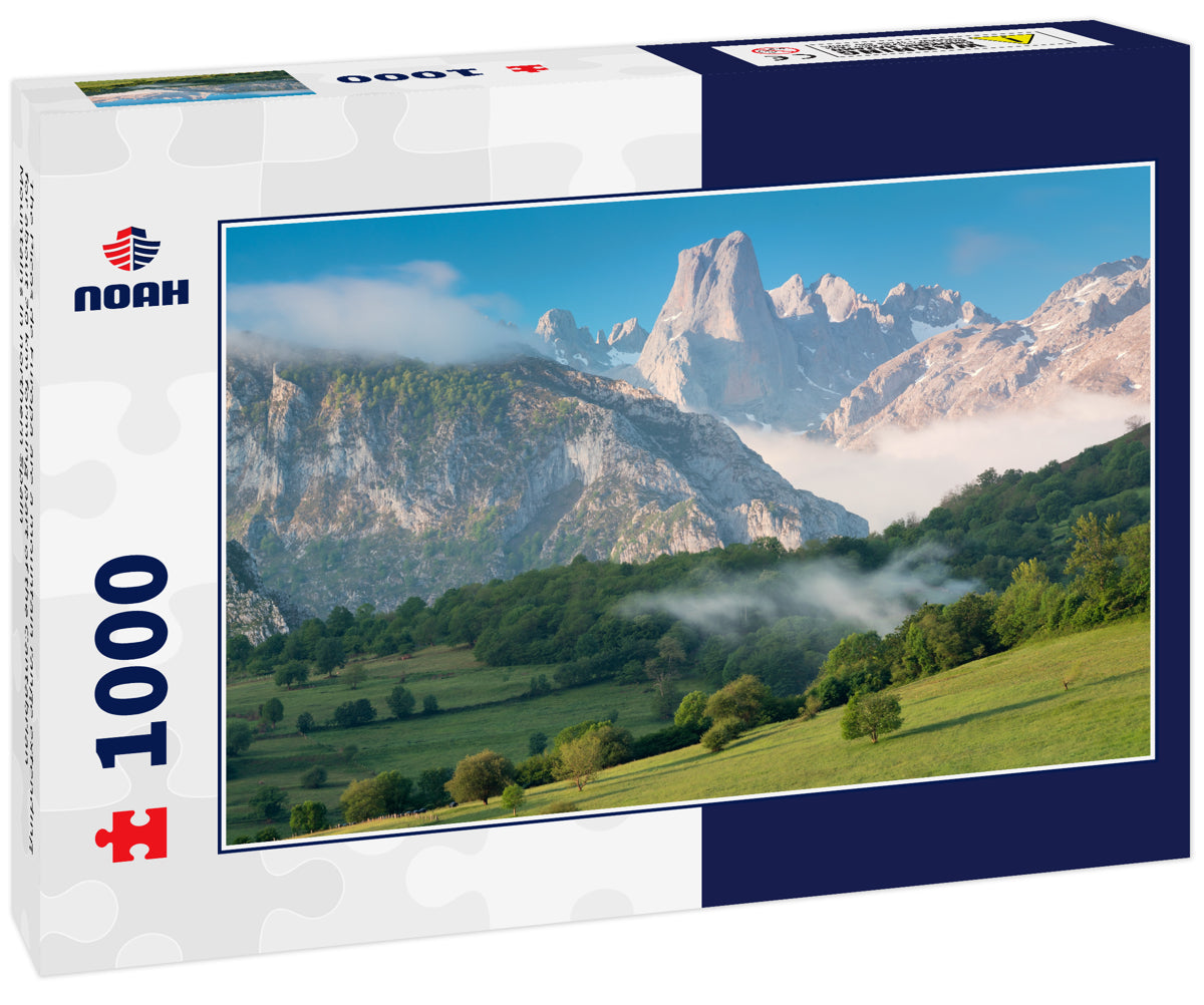 The Picos de Europa are a mountain range extending for about 20 km forming part of the Cantabrian Mountains in northern Spain