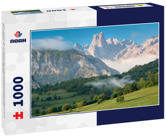 The Picos de Europa are a mountain range extending for about 20 km forming part of the Cantabrian Mountains in northern Spain