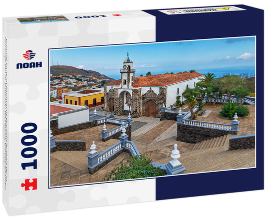 Frontal view of Church of Nuestra Señora de la Concepción in Valverde (El Hierro, Canary Islands)