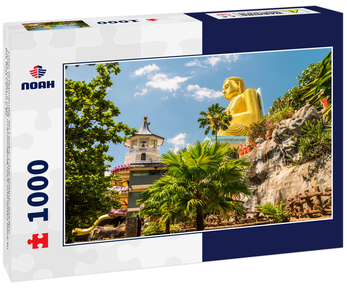 Cave in Dambulla, Sri Lanka. Cave temple has five caves under a vast overhanging rock and dates back to the first century BC