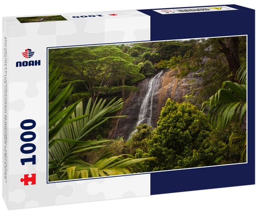 Greate and beautiful place in paradise. Green trees and plants in the mountain landscape of Sri Lanka