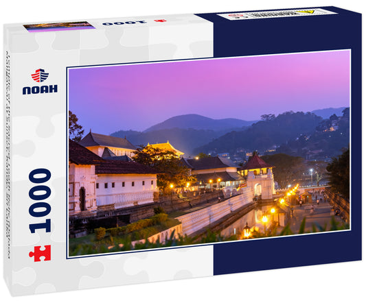 Temple of the Sacred Tooth Relic (Dalada Maligawa) at Sunset, Kandy, Sri Lanka