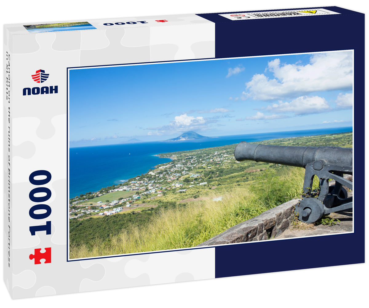 Canon on the ruins of Brimstone Fortress in St Kitts